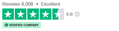 An example TrustPilot review summary