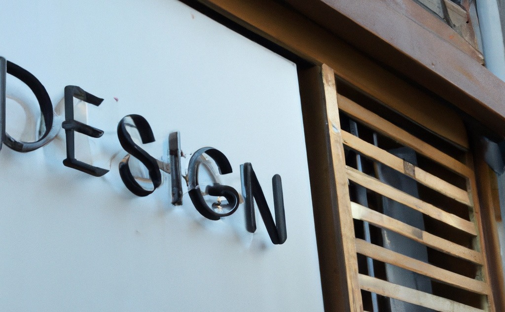 Image of the outside of a design firm 