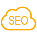 The word SEO in a cloud